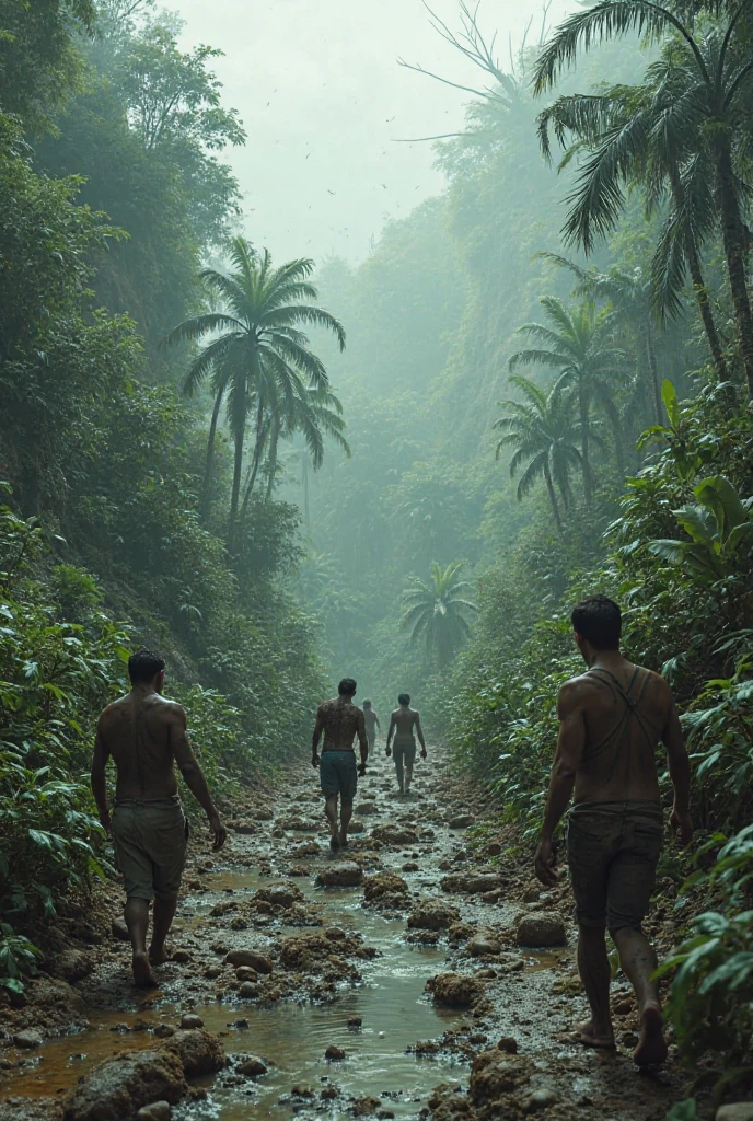 (((1 male character and a group of men - a young adult male explorer with messy brown hair and tight erotic expedition jungle outfit is exploring the jungle when he comes across a group of ugly fat bastards men who are also exploring the jungle and they fuck him))), ((gangbang)), (((young atttractive male x group of ugly bastards elderly fat hairy men gangbang))), ((on all fours)), (jungle setting), ((indiana jones yaoi inspired)), (surrounded by fat cocks and testicles)