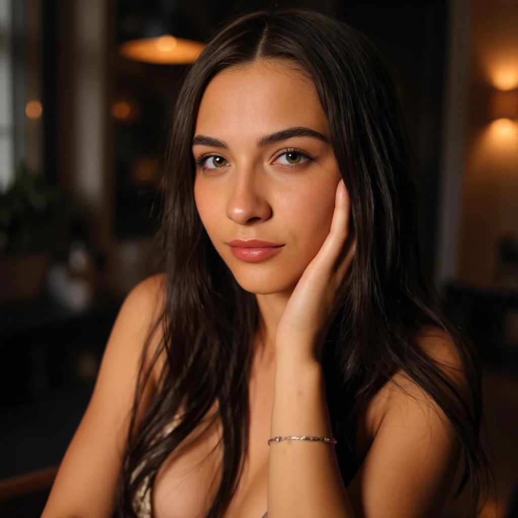 Instagram-Foto, Nahaufnahme Gesicht 1.4f, bookeh effect, Foto von 23 Y.o Chloe, blasse Haut, (smil:0.4), Harte Schatten, (10, RAW-Foto, Top quality),realistisch, Frontal, Kompliziert detailliert, Gag, wegblicken, Frauenfokus, only black dresses, Morgenhimmel, Sanfte Beleuchtung, Filmische Beleuchtung, portrait, Mit Liebe, beauty, beautiful, supreme clothing, blurry foreground, blur effect, Mikro-Details, weiches Licht, fotorealistisch, proportional, Hyper Details, Jung, Gemeinsames Gesicht, Ein lebendiges Gesicht, Detaillierte, seductive eyes, in einem schwarzen Sweatshirt, ((detailed facial features)), (fein detaillierte Haut), blasse Haut, Realistische Hautstruktur, Extreme Hautdetails, (poren:0.1), Masterpiece best quality, fotorealistisch, Eine hyperrealistische, Detailliert, 8K, HDR, (Sanfte Farbe: 1.2), light depth of field, Breites Licht, Hoher Kontrast, Hintergrundbeleuchtung, Leichtes Funkeln, chromatische Aberration, Scharfer Fokus, RAW-Farbfoto, ((NSFW)), only black dresses, Morgenhimmel, Sanfte Beleuchtung, Filmische Beleuchtung, portrait, Mit Liebe, beauty, beautiful, supreme clothing, blurry foreground, blur effect,