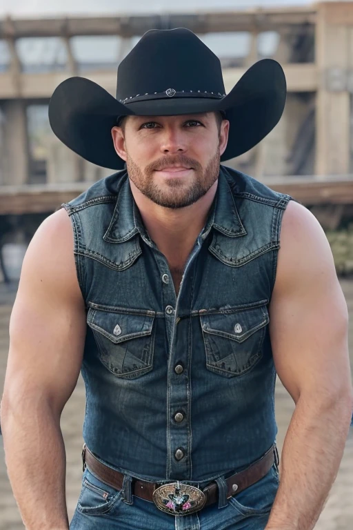1 eyes , hat cowboy, muscular, cowboy, realistic, ultra quality, hair, Ultra High Definition realistic, ultra quality, hair, Ultra High Definition