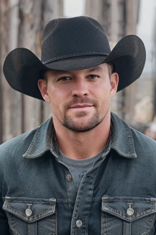 1 eyes , hat cowboy, muscular, cowboy, realistic, ultra quality, hair, Ultra High Definition realistic, ultra quality, hair, Ultra High Definition