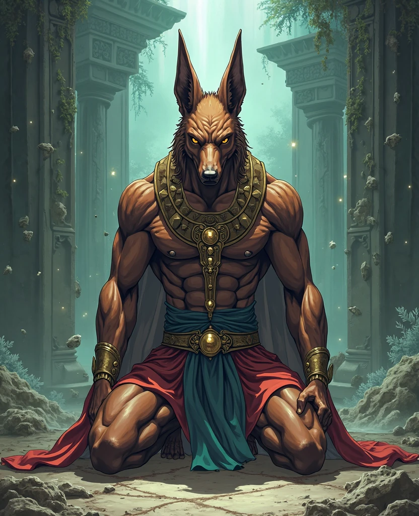 male, semen, white fox, (furry body,)all body, high quality, realistic, muscular, massive, shrine, sacred, red tattoo, furry, masterpiece, (full nude, erection big huge penis,) cum semen, divine, spread legs, 