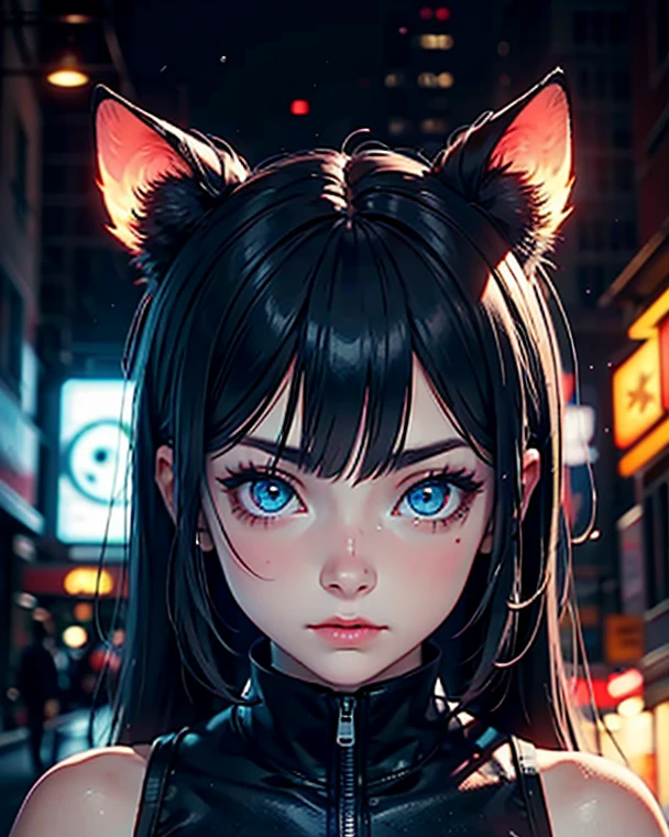 4K, A high resolution, Best quality at best, tmasterpiece, perfect colors, perfect shadow, perfect litthing, ((sportrait)), fit-muscled body, bright green eyes，With round lenses, The audience watched carefully, (s face: 1.2), Perfect female figure， ((Tight suit)), ((looking at viewert)), (Perfect thick white eyebrows) Delicate fur, 详细s face, s the perfect shy face, At a  in an underground dance club , (Drink a glass of wine while standing), Comfortable background, perfect  decoration, lighting atmosphere, ((Bonifasko lighting)), (The round lenses on his eyes)(詳細な目), Perfect student