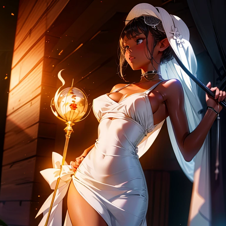(high resolution, The pixels are perfect., luxurious illustration), (Hyper quality, Masterpiece, ethereal: 1.4), (((Transparent Table:1.4))),only,(((completely naked ))),session,((put your hand on the cameltoe)),(milk dripping),In the church),((Naked Carmelto)),mature woman,Black areola,female pubic hair,(((Tabad's breasts seem to overflow))) wet skin (((a milf: 1.4))), (curves:1.35),((((Dark skin)))),wide,curves physique, thick body,((sexual suggestion)),seductive smile,high heels