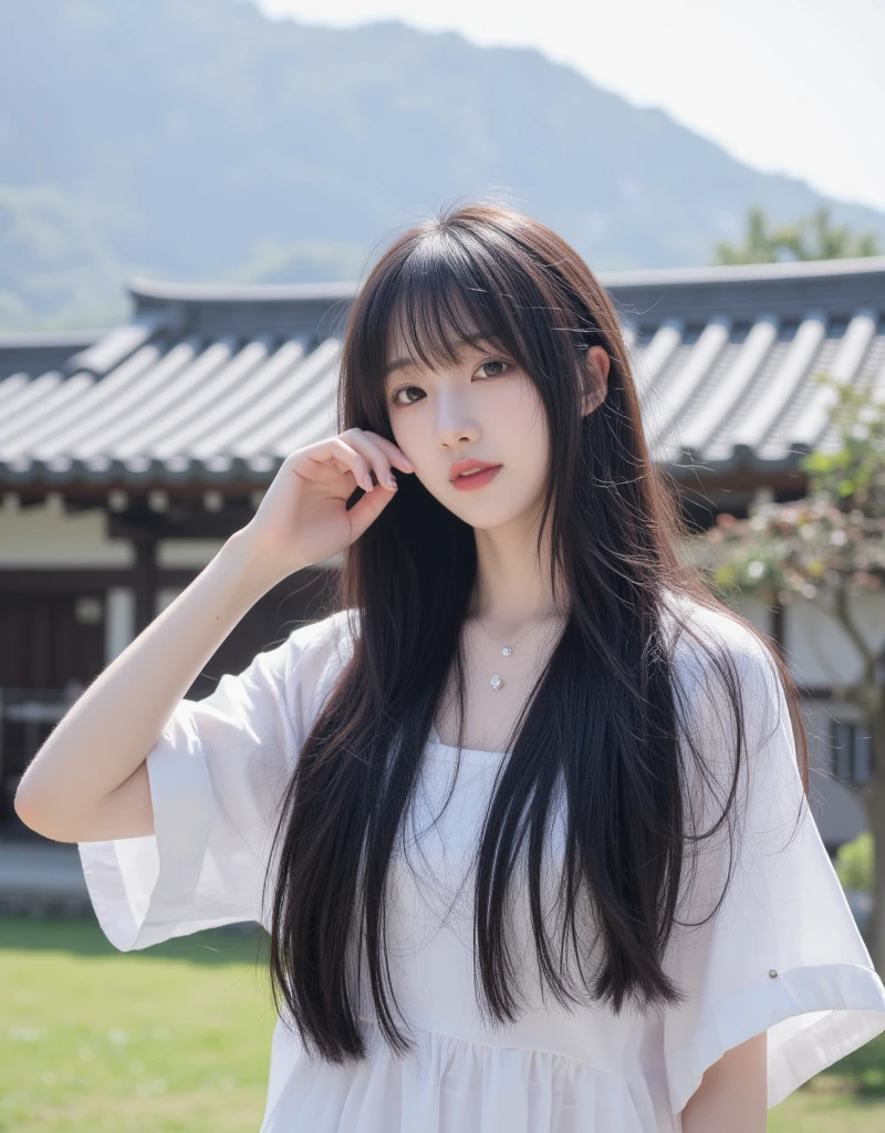 Skinny Japanese lady, 25 years old, masterpiece, Flat color, Depth of Field, lens flare, 1 girl,Very thin waist, Wearing a white blouse, White vest, Brown skirt, Delicate face, Delicate eyes,Sleek, thick long hair,Black and shiny,The shining luster flows in the thick, Jet black smooth hair,#1: Sleek and Neat Bangs,#1: Thick Sleek Bangs,The raging hair covers the whole body,Super smooth hair,Super smooth hair,Super smooth hair keeps throbbing。After using this shampoo,The girl has beautiful black hair,Black and shiny hair,Soft and smooth,The gloss is impressive。Fresh aroma,Deep nourishment,Moisturizing Hair Care,Stronger, healthier hair。Silicone-free formula,Silky smooth hair ends,Beautiful gloss。White school uniform female high school student endorsement。
"Rejoice Smooth Long Hair Shampoo:Show off your black and shiny hair,Makes hair soft and smooth,The gloss is impressive。Refreshing aroma,Deep nourishment,Moisturizing Hair Care,让Stronger, healthier hair。Silicone-free formula,Makes hair ends silky smooth,Presenting Beautiful gloss。Represented by a high school girl in a white school uniform。"