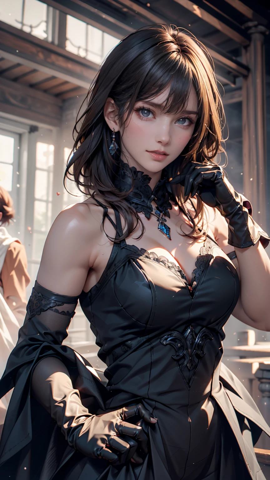 (((8k wallpaper of extremely detailed CG unit:1.2, masterpiece, hight resolution:1.2, top-quality:1.2, masterpiece))), ((a very beautiful woman, Camisole, Wearing a blouse)), ((extra detailed face, Highly detailed black eyes, extra detailed body, Top quality real texture skins)), (A dark-haired, The long-haired, de pele branca, Small:1.2, Exposed cleavage:1.2), ((Walled:1.2, Alley without people)), (high-angle:1.2, a closeup, Fisheye:1.4), hyper Realistic, digital painting,