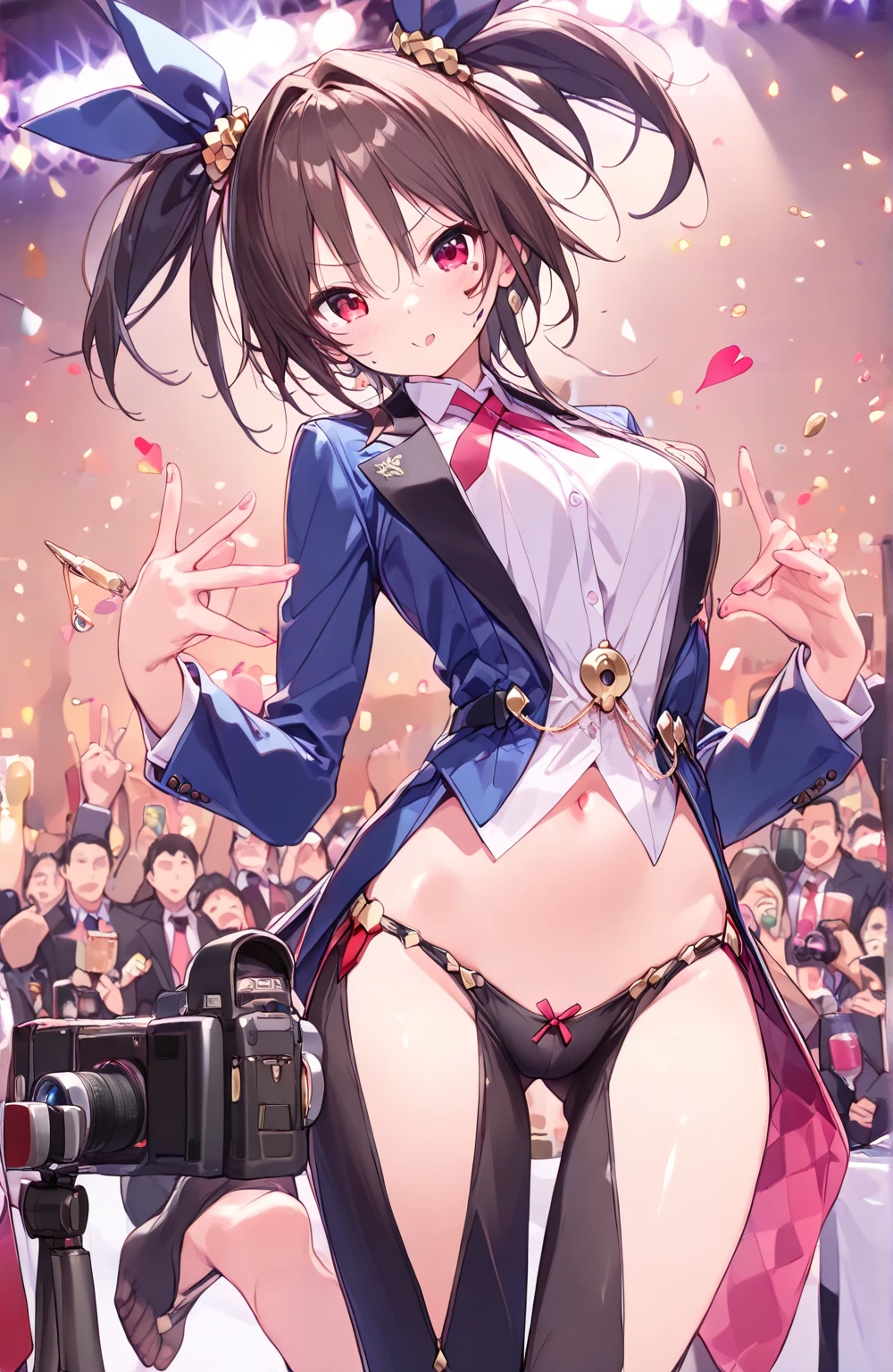 (Japanese women, a person,Anime Style,Full color CG images:1.5),
可愛らしいAnime StyleのJapanese womenを描写したフルカラーのCG画像を生成してください。
Your personality and charm are revealed.,Create images with an artistic touch。
BREAK,
(small hips,iris,Narrow waist:1.5),
small hipsが特徴で,irisとNarrow waistが彼女の独自の魅力を引き立てています。
 small hips 。
BREAK,
(men's suits:1.5),
BREAK, 
Can you tell me the scene in which you hold a finger..,Highlighting your beautiful fashion and attractive figure.。
(looking at the audience,cowboy shot,bottom, Un bottom gris liso :1.5),
BREAK,
(perfect face,完璧なthousand,Full feet,perfect fingers,detailed facial features,Detailed clothing features:1.5),
perfect face,thousand,pies,Can you tell me the scene where you hold a finger??。
 small hips .。
Experience perfect symmetry and harmony.。
 At the same time ,detailed facial featuresと衣服の特徴も加え,Highlight your individuality and uniqueness.。
Vivid and very sharp details(Ultra-sharp detail:1.5)と見事なColor depth(Color depth:1.25)Must be filled with。The image is、? It should mimic the unparalleled clarity and vibrancy of color of photographs taken with ultra-high-end cameras such as the Hasselblad H6D-400c MS or the Fujifilm XT3.。
