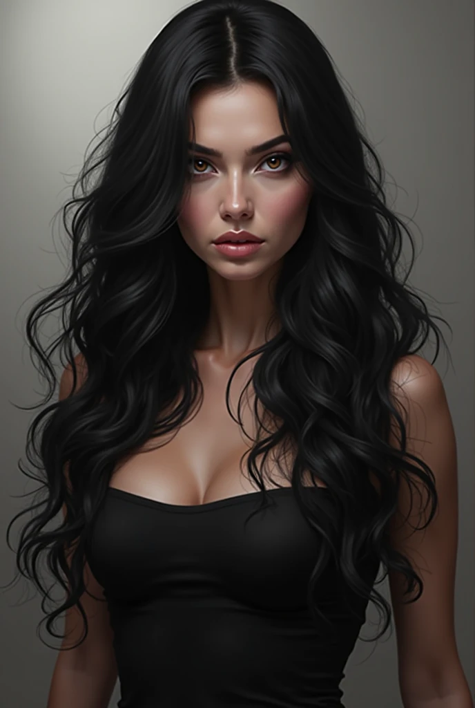 MULHER MAGICA, ,CABELO LONGO LISO, TATOO NEGRA! ULTRA REAL,PROFUNDIDADE,TODO O CORPO,VESTES NEGRAS!