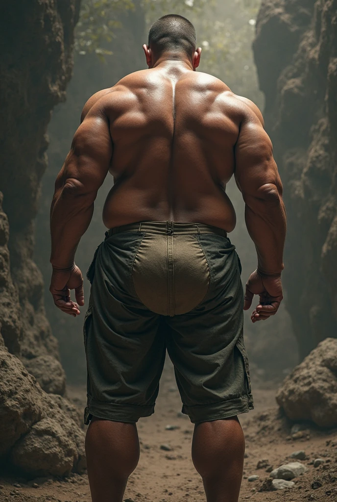 Man with buttocks felt in 4