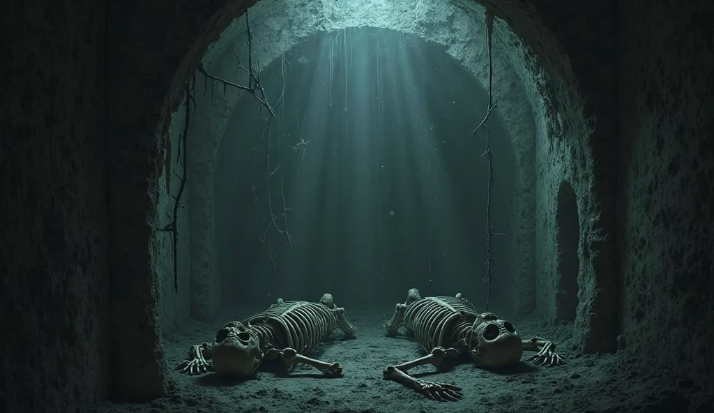 Seven corpses of the seven dwarves in the mining
