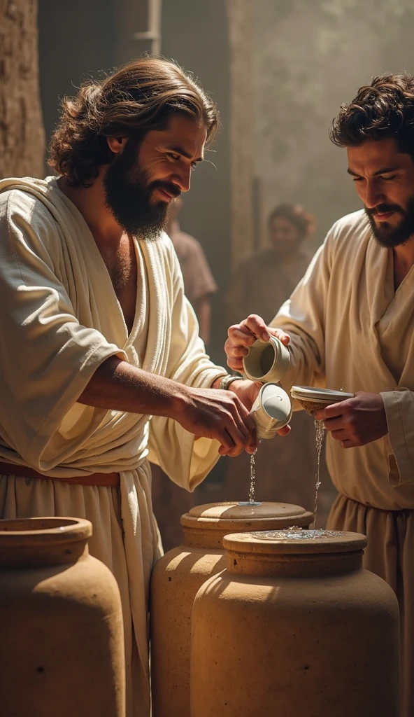 Indeed, the Pharisees and all Jews only eat after washing their hands well,
following the tradition received from the ancients.
4 When returning from the square,
they don't eat without taking a bath.
And they follow many other customs that they have received through tradition.:
the right way to wash glasses, copper jars and vessels.