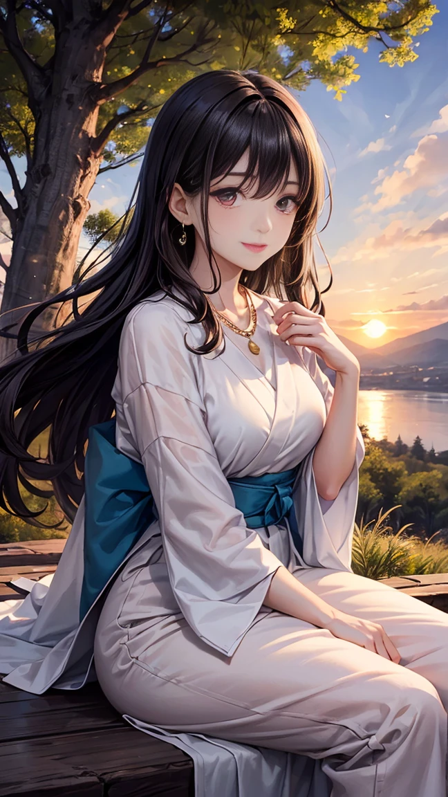 Best Quality,High resolution,8k,finelity detailed background,Masterpiece:1.2),beautiful girl,Shiny brown hair,messy hair,Brown eyes,Gentle look,A refreshing look,smile,Best quality,Best Quality,Aesthetic and aesthetic:1.2,Best details((Super detailed))(High-definition CG illustrations),China dress,Slender body,Japanese garden,smile,blush,cute,Scrounge,Looking up,Being spoiled,super model