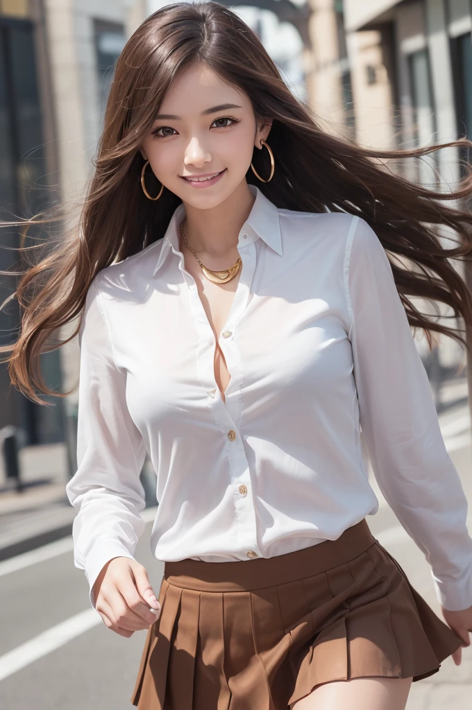 Product quality,1 girl,((Shooting from below:1.4)),((Thigh Emphasis:1.4)),Young and cute Japanese, 20-year-old,smile,fun,Harajuku,(Crowded street:1.3),((Fashionable blouse:1.3)),((Stylish blazer:1.3)),((Fashionable bags:1.3)),((Fashionable necklace 1.3)),((Stylish earrings:1.3)),((Ultra short micro mini skirt:1.5)),((No pants,Experience the thrill:1.5)),Very cute face,Glossy Lips,Beautiful big eyes,Brown eyes,Double eyelids on both eyes,(Natural Makeup),shiny smooth light brown long hair,,,Asymmetrical bangs,Floating Hair NovaFrog Style,Center image,8k resolution,Attention to detail,Detailed hairstyle,Detailed face,Cinema Lighting,Octane Rendering,Ultra-realistic,Perfect limbs,Beautiful legs,Voluptuous thighs,Huge breasts,Perfect Anatomy,Spread your legs,((Provocative dynamic pose:1.5))