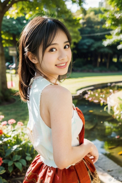 (highest quality,masterpiece:1.3,Ultra-high resolution),(Super detailed,Caustics,8k),(Photorealistic:1.4,RAW shooting),(Sitting Girl),18-year-old,cute,Japanese,Long black hair, (Light blue dress),(smile),Looking into the camera,(Warm spring sunshine),(Wrapped in soft rays),Backlight,(Rape flower field), (Bust up shot),(Low position),(Low - Angle),Natural light