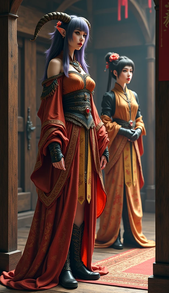 A version of two beautiful women with perfect bodies, with powerful goddess effect, with supreme celestial lights and brilliance.  Two women from another world without being earth A top effect of the world in which the two rule the whole world Two women who rule the universe with burning powers --auto