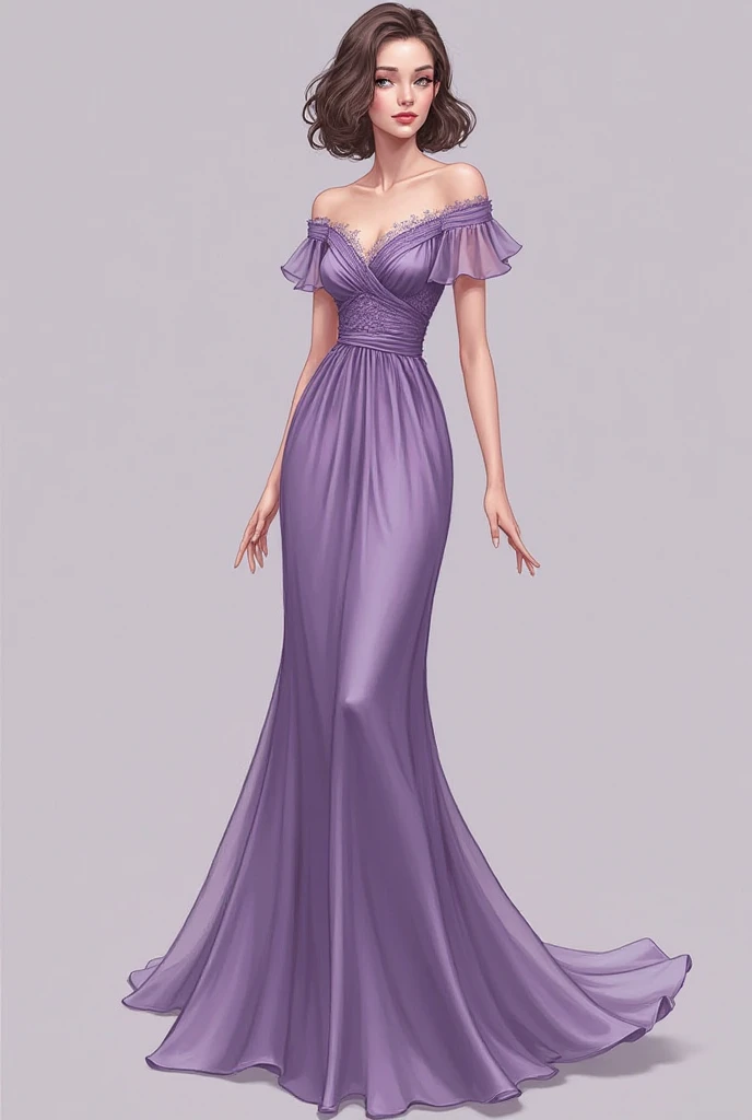 (masterpiece), best quality, ultra-realistic, 8k resolution, full body portrait, purple dress, (nice face:1.2+perfect face), hyper-realistic concept, posing for a photo, photography brilliance, photo-realistic.