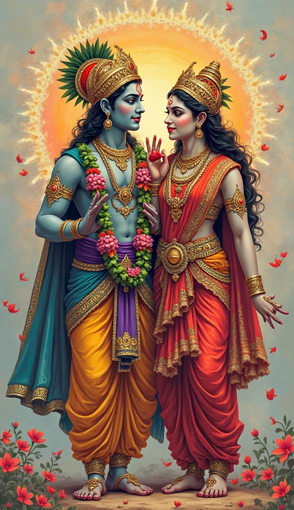 God Radhe Krishna tattoo