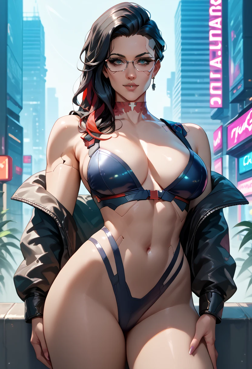 (High quality, best rendering),Catwoman from DC Comics, gigantic cleavage breasts, psychopath, Crazy face, Sexy pose, 2 pieces outfit, No top, Pastel, Centered, Scale to fit the dimensions, Miniature tong, Tiny micro bikini, Pubic hair is exposed,camel-toe , topless , braless , exposed breasts