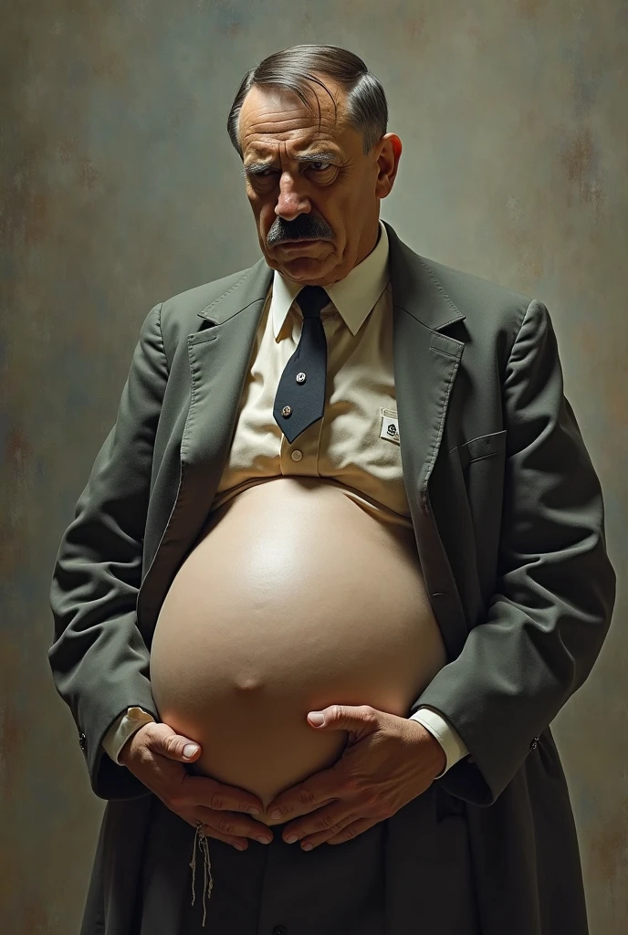 Pregnant crying with black men