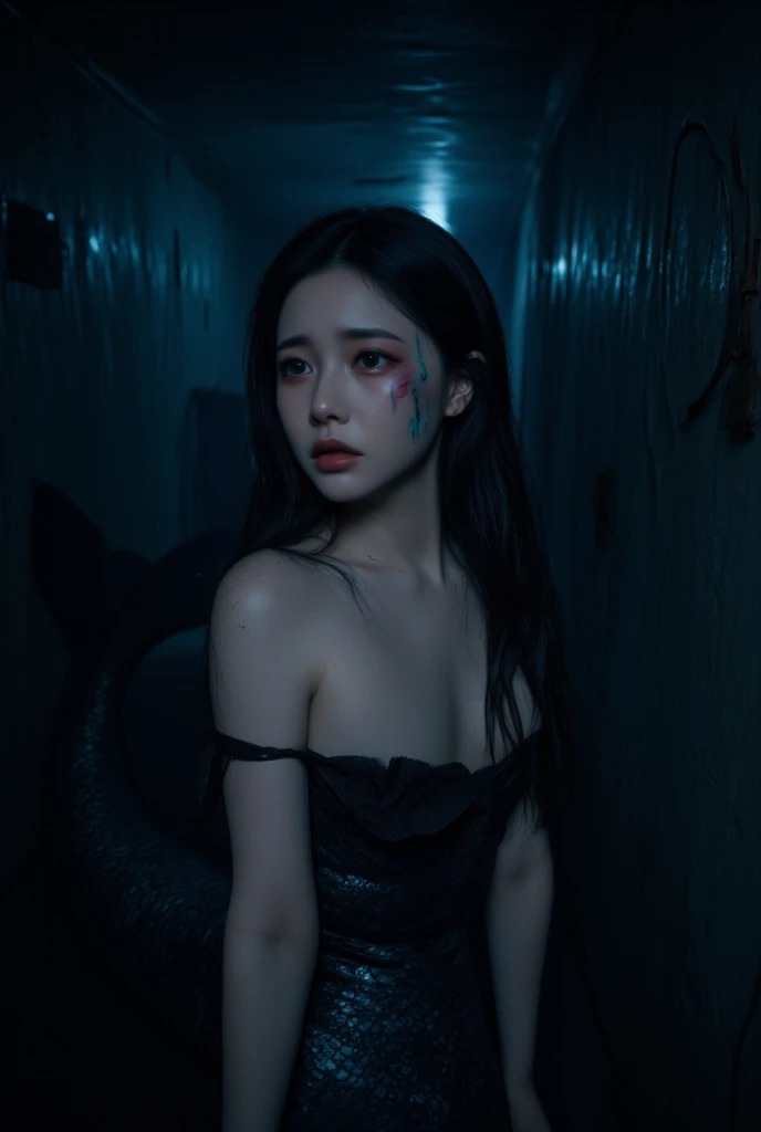 (masterpiece:1.4),(Highest quality:1.4),超High resolution,((Detailed facial features)),High resolution,8k resolution,One girl,blue sky,(Shiny),Sadako,street,shirt,Earrings,Short jeans,Large Breasts, Wet Skin,Shiny skin,(Knee socks:1.3),View your viewers,Fits perfectly to the skin