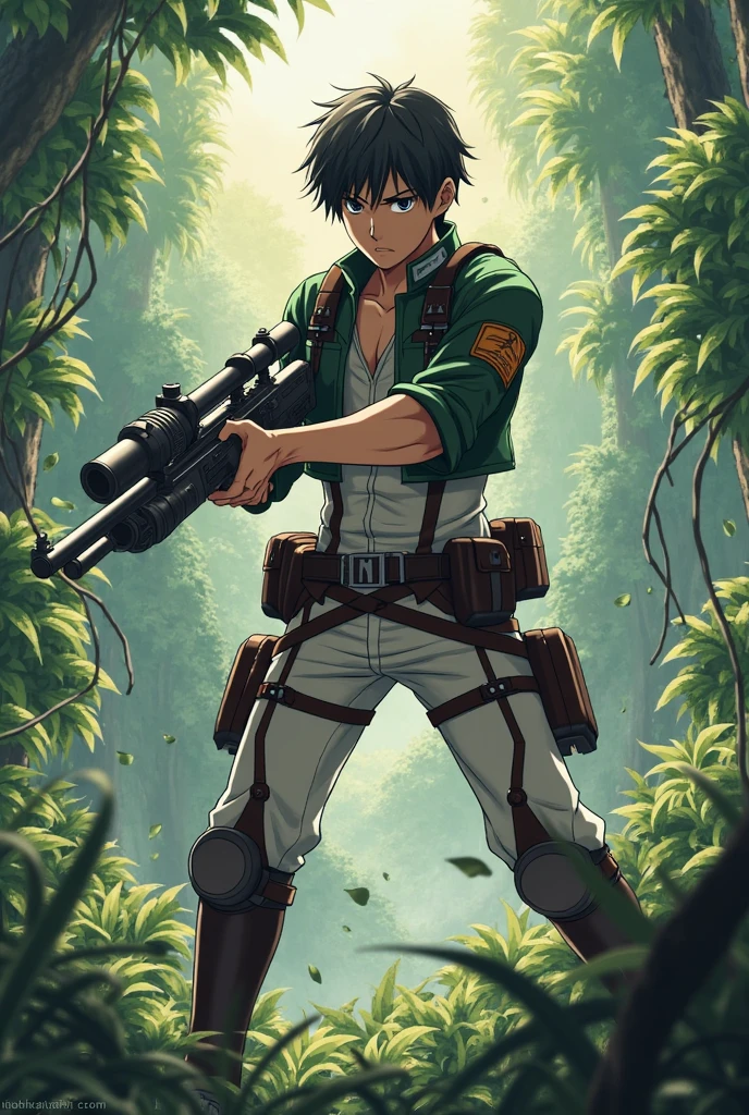 Take a cangaceiro from the Northeast of Brazil where he simply has a machete in his hands and a rifle on his back.