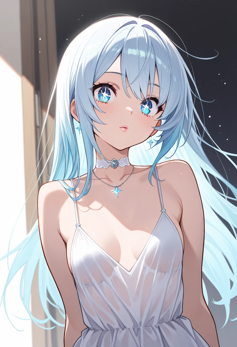 (Masterpiece:1.2), best quality, (illustration:1.2),(Masterfully crafted Glow, lens flare), (ultra-detailed), hyper details, (delicate detailed), (intricate details), (cinematic light, best quality Backlights), clear line, solo female, solo female, perfect body, (1girl), (bioluminescent hair:1.2), (glowing eyes), (Dynamic:1.2), ((makeup)), high contrast, (best illumination, an extremely delicate and beautiful), ((cinematic light)), colourful, powerful, (Cinematic masterpiece), Stick figure, splashes of colour, absolutely eye-catching, ((colourful paint splashes on background, dulux,)), ((caustic)), dynamic angle, beautiful detailed smoke, (Captivating),(Intricately Detailed Cinematic background:1.1), ambient occlusion, ambient light, ray-traced reflections, gem, sparkle, radiant aura, glowing hair