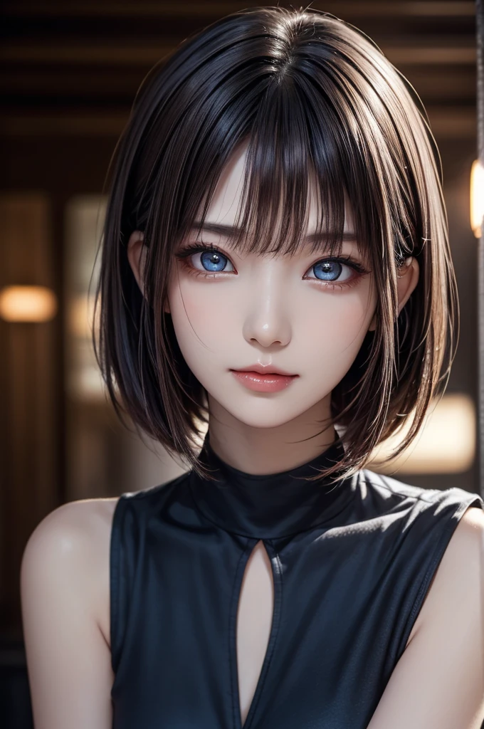 (masterpiece:1.3), (8k, Realistic, RAW Photos, highest quality: 1.4), (One girl), Beautiful Face, (Realistic Face), (Black Hair, short hair:1.3), Beautiful hairstyle, Realistic eyes, Beautiful fine details, (Realistic Skin), Beautiful Skin, (sweater), Absurd, Charm, Ultra-high resolution, Ultra-realistic, Very detailed, Golden Ratio