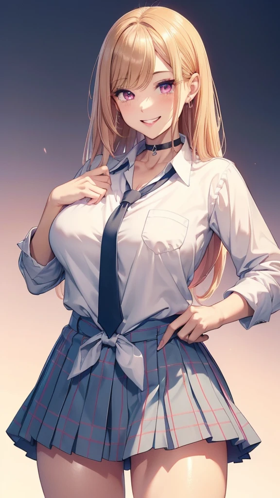 Kurashiki Reina, blonde, blonde-haired beauty, high school girl
