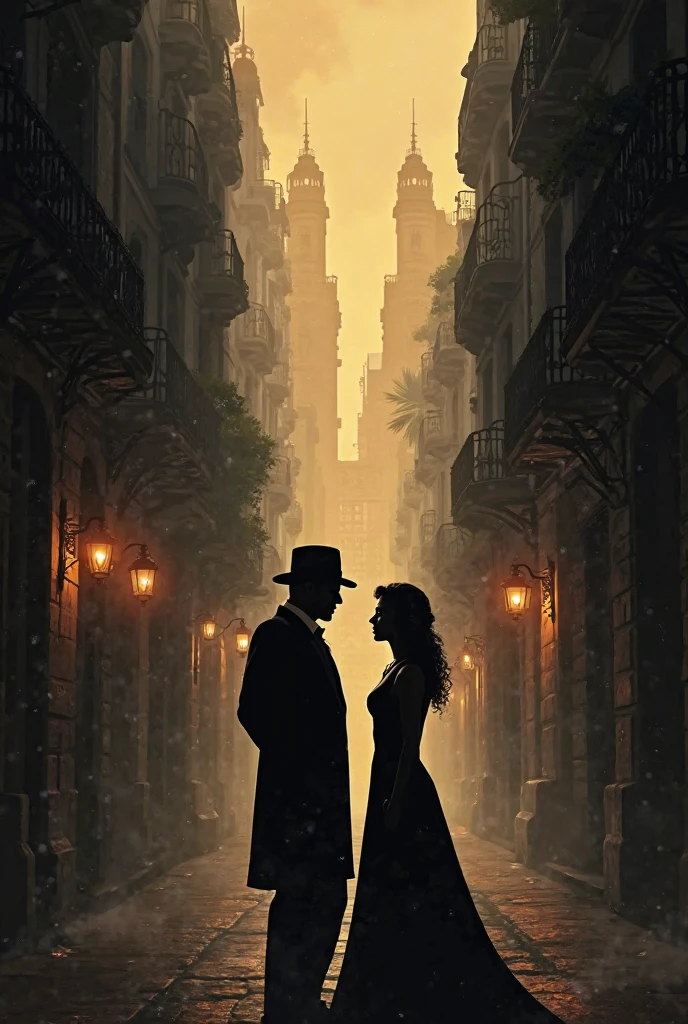 Elderly couple standing backwards, Cinematic light and reflection, bright light, Intermediate elements of the metaverse，digital paint, Brilliant reflections, reflect, Halloween jack o flashlight, Quiet night, digital illustration, Comfortable environment, Skylight at night, Quiet atmosphere at night, jack o flashlight, Halloween, at night, Temon, game scene, Halloween, surrounded by clouds, Buildings in medieval Europe, Glazed tiles, U.E., beautiful colors, There are three arches in the foreground((Tinted Ink)), ( (Splashing ink ) ), ((Splashing ink) pitch black})), master piece, high career, beautiful graphics, advanced details,grow