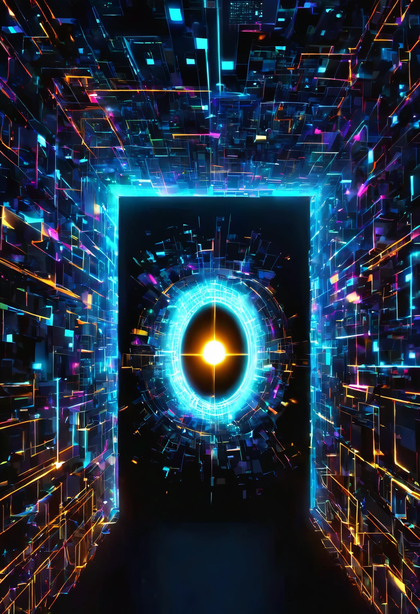 0__11Xx _Transmit and receive all sets of, A Glowing Portal, drawn by illu and the entrance, glowing network, I send, you send, we are received all, noisy Written with an illumination pen,