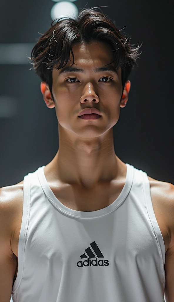 Solo, male focuasterpiece, ultra quality, high resolution, 8k, intricate: 1.2), (detailed face:1.2), handsome, Young Korean man , , detailed skin, 1boy, ((realistic)), (Crawling on All Fours, Kneeling),