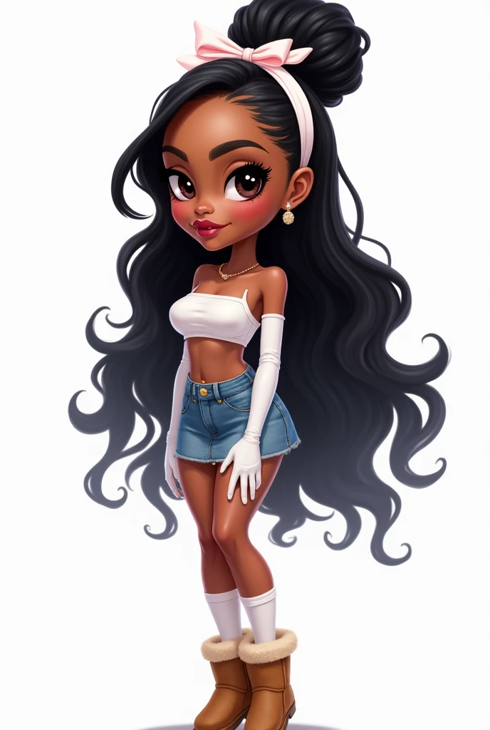 Dark skin, girl, thight