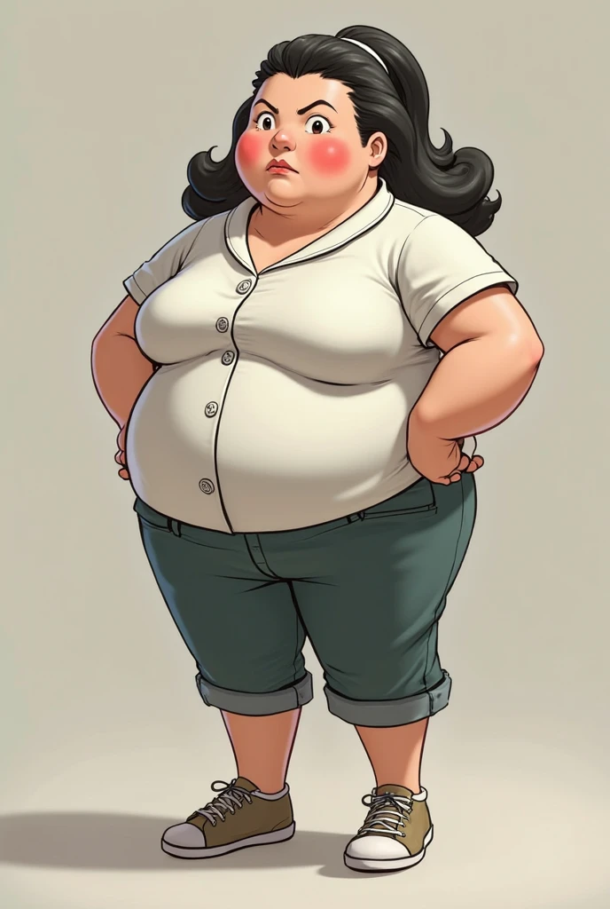 diarrhea,in pants,Chubby,Middle-aged woman,Japanese,Full Color