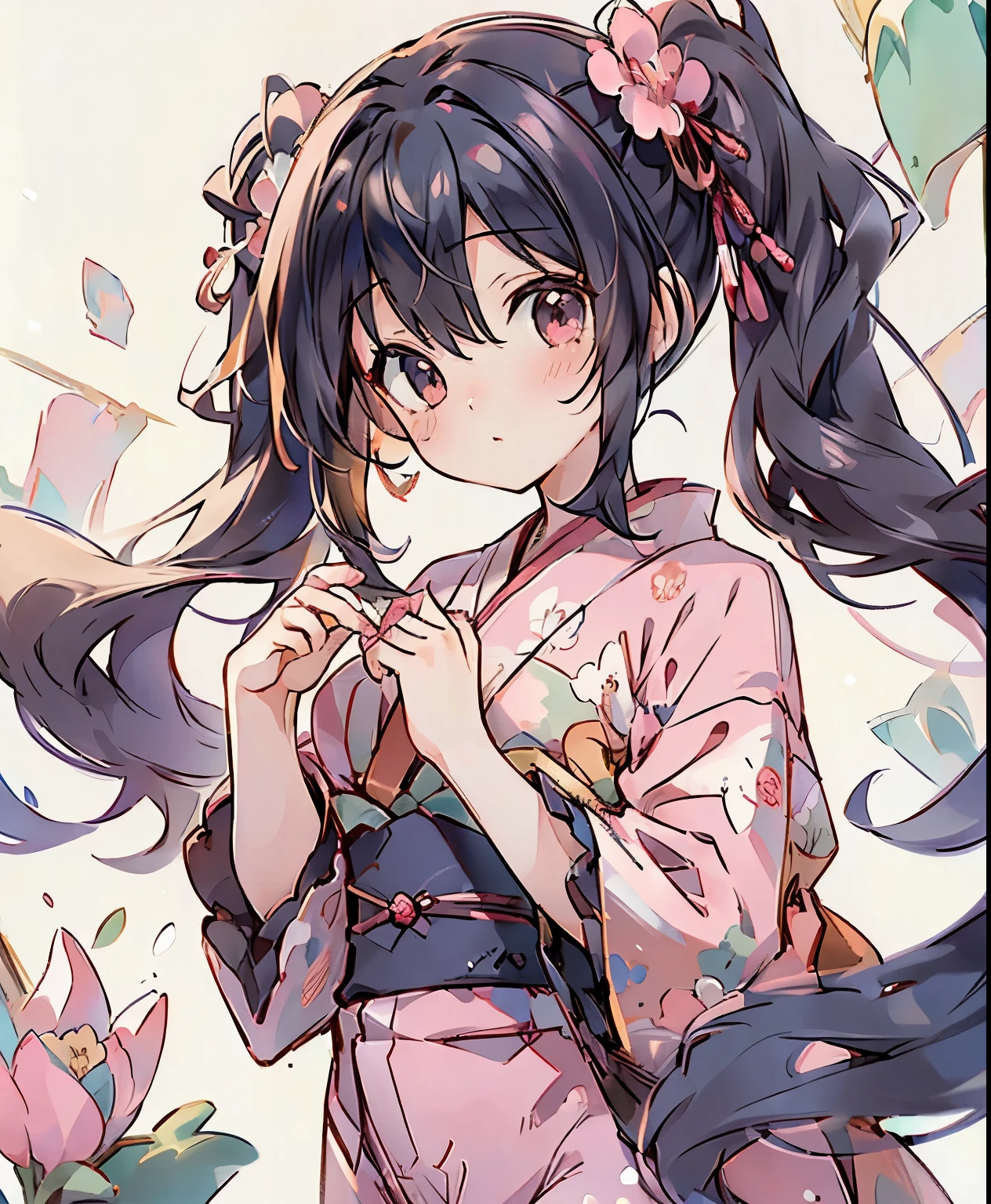 ( masterpiece、 Best Quality、 Best Quality、official art、 beautiful and beautiful :1.2)、(one girl:1.3) Hatsune Miku、twin tails, beautiful breasts,multiple views, pencil happentch, (happentch:1.25), best quality, Graphite \\(medium\\), happen, gradation , rainbow, Note, Line Draft, Hi-Res, ABSARD DRESS, (超Hi-Res:1.1), ( illustration of a woman with a penis :1.1), ( Infographic:1.2), pajamas, (Coherent Background :1.15), (Alone), perfectly drawn hands , standing, cohesive background , paper, action, (detailed manga illustration:1.1),
Guzzling ,
Full, twin tails, 1 girl, watercolor(Best Qualityの詳細なイラスト:1.2), ( cute girl:1.0), ( 1 girl, alone:1.0), ( black hair:1.0), ( red kimono, Floral:1.0), (smile:0.6), ( upper body:1.0), (超 Hi-Res, Hi-Res:1.0), Kanzashi peony
