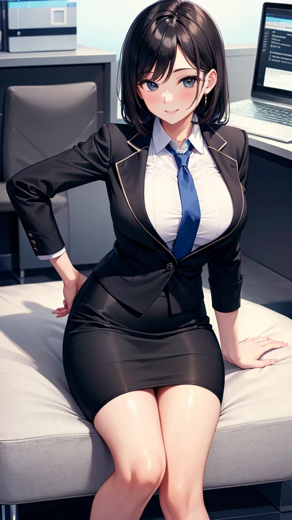 anime, estilo anime de mujer realista, (aegyo sal: 1), 18 years old girl, (blazer gris, cinta, minifalda plegada, calcetines, uniforme de escuela privada: 1.2), aula de secundaria, hermoso detalle en los ojos, (eye size: 3/4) luz en la cara, ((foto de cuerpo completo: 1.2)), luz especialmente fuerte, (ojos superiores, sonrisa sonriente: 1.2), piel brillante, (((cabello negro, cabello bob: 1.2))), (muslos gruesos), ulzzang-6500-v1.1: 0.2, bashful, (flash: 1.2), NSFW , (hinchado), ((postura seductora: 1.2, atractivo: 1.2)), (inactivo), (sentado en un escritorio en el aula: 1.2)), ((good anatomy: 1.2)), ((aula brillante y refrescante, fondo borroso: 1.2)), cara perfecta, cara linda y simetrica, (High Angle Shot: 1.2)s., Natural side lighting, ((8k, fotos RAW, calidad superior, obras maestras), High Definition RAW color photos professional close-up photos, (realista, fotorrealismo: 1.37), (highest quality), (mejores sombras), (mejores ilustraciones), Clavicles ((grandes)), ((erotic, sexy, ultra-high-resolution, 8K HD Unified CG Wallpapers, Physical representation, movie lighting), Canon EOS R50 camera 50mm lens