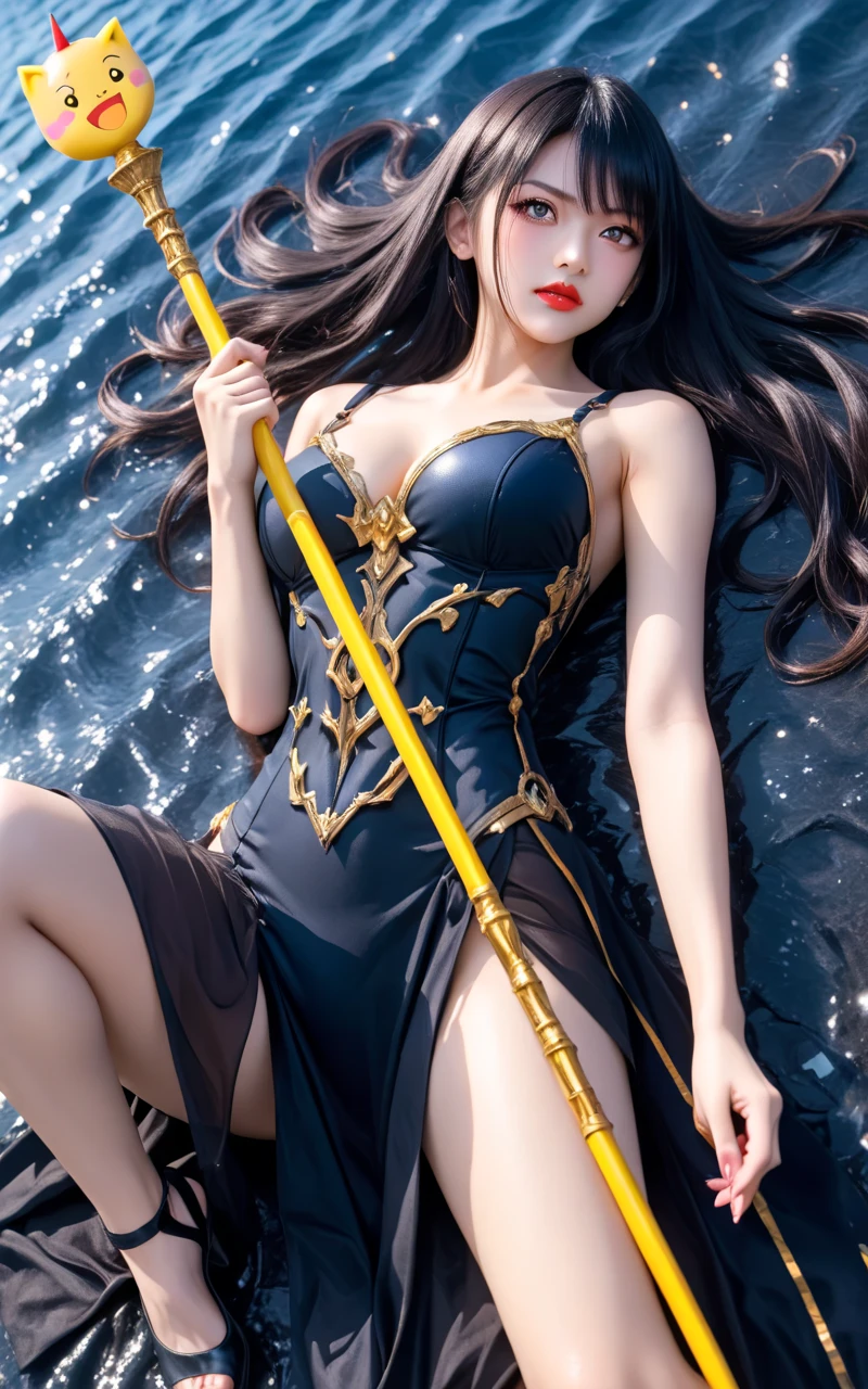 gufeng,bare shoulders,best quality，masterpiece，ultra high resolution，clear face,（realism：1.4），original photo，cold light，Woman underwater，Full body image，wallpaper anime blue water，Gurwitz-style artwork，water magic closeup fantasy，author：Yang Jie，Gurwitz，A beautiful artistic illustration，Water Nymphs，Beautiful digital art work，Beautiful digital illustration，Li Song，A beautiful anime portrait，a bull&#39;Art style