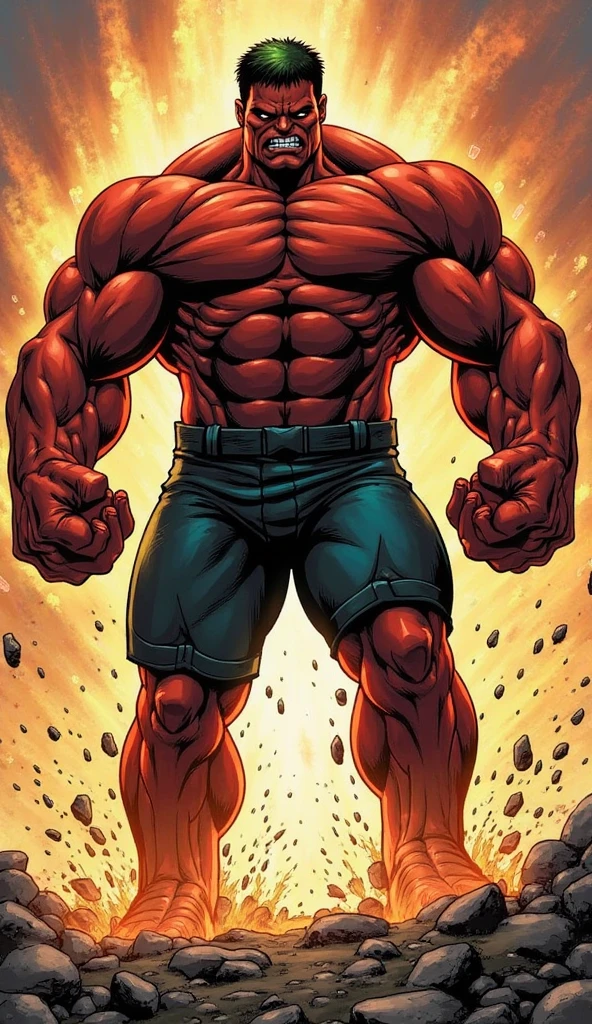 A fantasy gay sex world A black man with a hyper muscular body full black body a black man with a hairy, hypermuscular body with giant arms, muscular legs, full body, big breasts huge breasts huge asses bodybuilder only one man in the image a hairy man black body with hair manga story hero comic