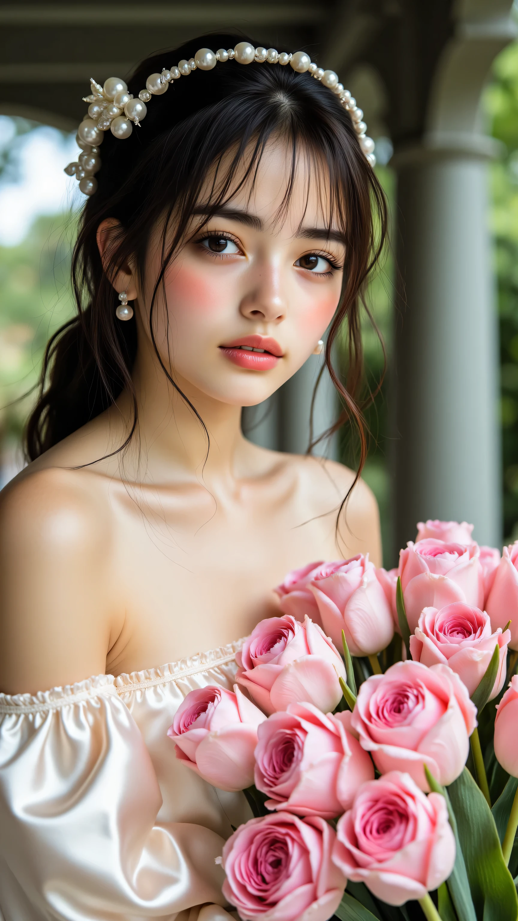 femme araffée aux cheveux roses et haut blanc posant pour une photo, photo d'une fille mince model, Soutien-gorge et short streetwear, Female model from 2 to 4 years old, porter un haut court sexy, photo d'une fille mince, fille animée dans la vraie vie, beau ventre, thin waist and thick hips, wear a black cropped tank top, avec un t-shirt court déchiré