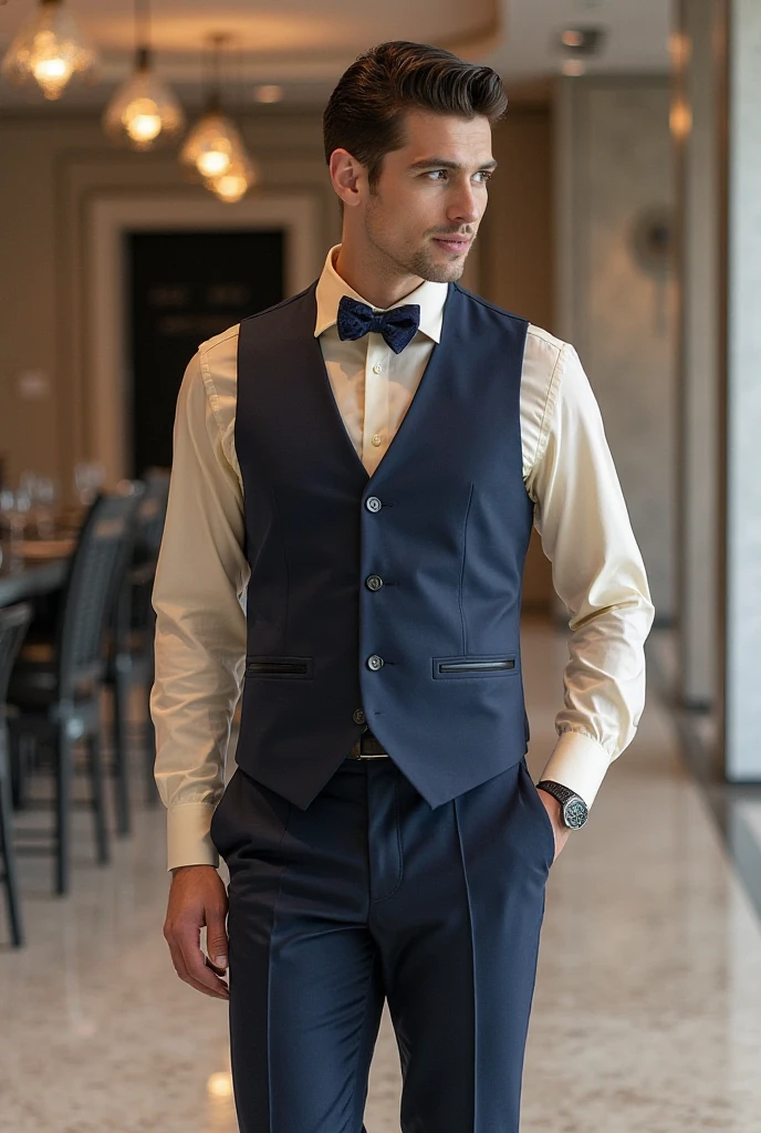 A Young Scottish man focus on face