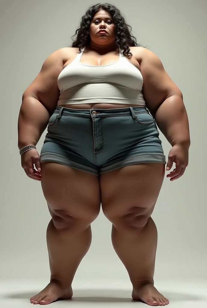 Big Tits、bodybuilder、araffe woman in a white bra and panties posing for a picture, thicc, thick body, thicc build, thick thigs, large thighs, hyperrealistic full figure, exaggeratedly large physique, massive legs towering over you, thick, beautiful thick female, powerful and huge, thick legs, thick thighs, wide hips, oppai proportions, pawg
