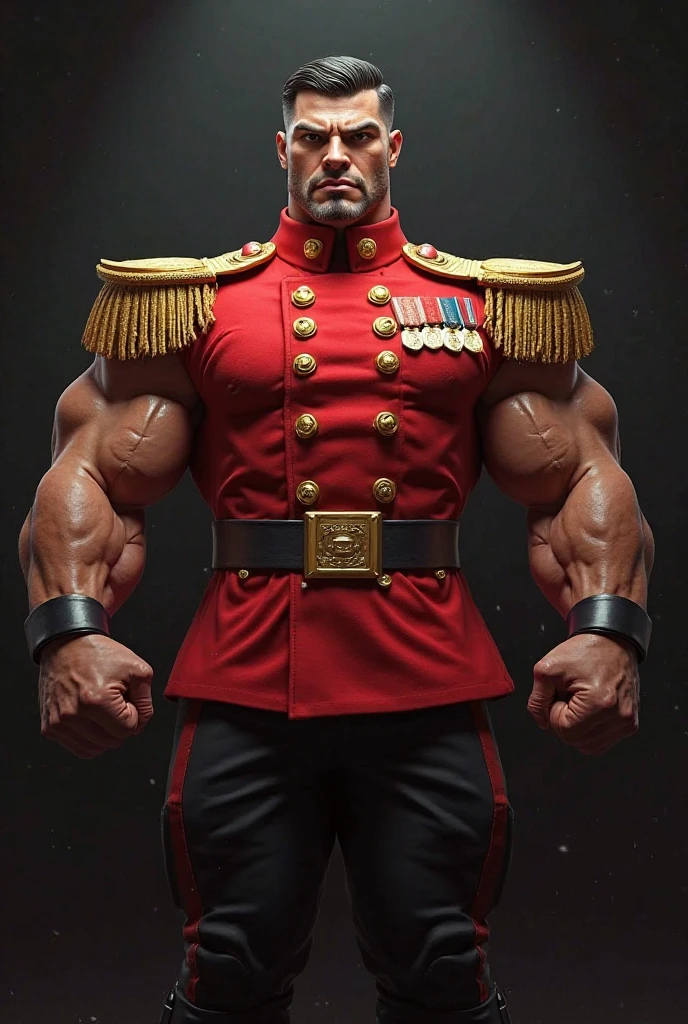 best quality,masterpiece,1boy, men,A handsome,mature man. Looking at viewer, model shot. Brutalmass, giant, muscular physique, bulk. His features are well-proportioned and symmetrical,giving him a classic and handsome appearance. He is dressed in a custom-fitted white army uniform, consisting of a custom-fitted white military uniform and a military cap. Overall,the man exudes charisma,charm,and an air of sophistication and refinement.,Gothic,skyscraper,wood,