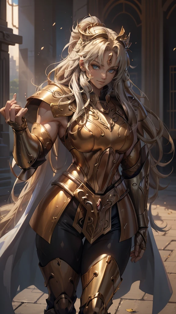 (Best lighting) , (Very intricate details) , 4K Integration, (Super fine CG: 1.2) , (8K: 1.2),(original), (masterpiece) , (Highest quality),(masterpiece:1.4),Anime-ish high quality,(masterpiece),masterpiece, Highest quality, Absurd,((Masterpiece, 4K, 8K, High resolution)),(masterpiece), (Highest quality), (Super detailed), (Very delicate and beautiful), ((Cowboy Shot)), woman1名,
, ((bodybuilder:1.5)),Temple Background,(Beautiful base),((woman)),((Woman warrior)),(((Upper Body:1))),from frontknight girl,Brave and resolute attitude,Shining Armor,Sword in hand,Metal armor,Castle Background,medieval setting,Soft sunlight,Brave pose,Strength and elegance,Solemn atmosphere,Sharp Eye,Powerful aura,Stoic expression,Determined jawline,royal coat of arms,Huge muscular physique,Protruding veins,Super Strength、Graceful Movement,A commanding presence,Golden shades,Dynamic configuration,Vibrant colors,Perfect balance,Light and shadow contrast,Down to the smallest thread,Sharpen highlights and shadows,Impressive level textures,Sharp focus,Rich and realistic backgrounds,Magnificence and grandeur,Heroine of the Kingdom,Legendary Warrior,Inspiring and majestic,Dignified and fierce,Guardian of the kingdom,Unstoppable courage,Divine Destiny,Indomitable spirit,Unforgettable beauty,Unwavering Strength