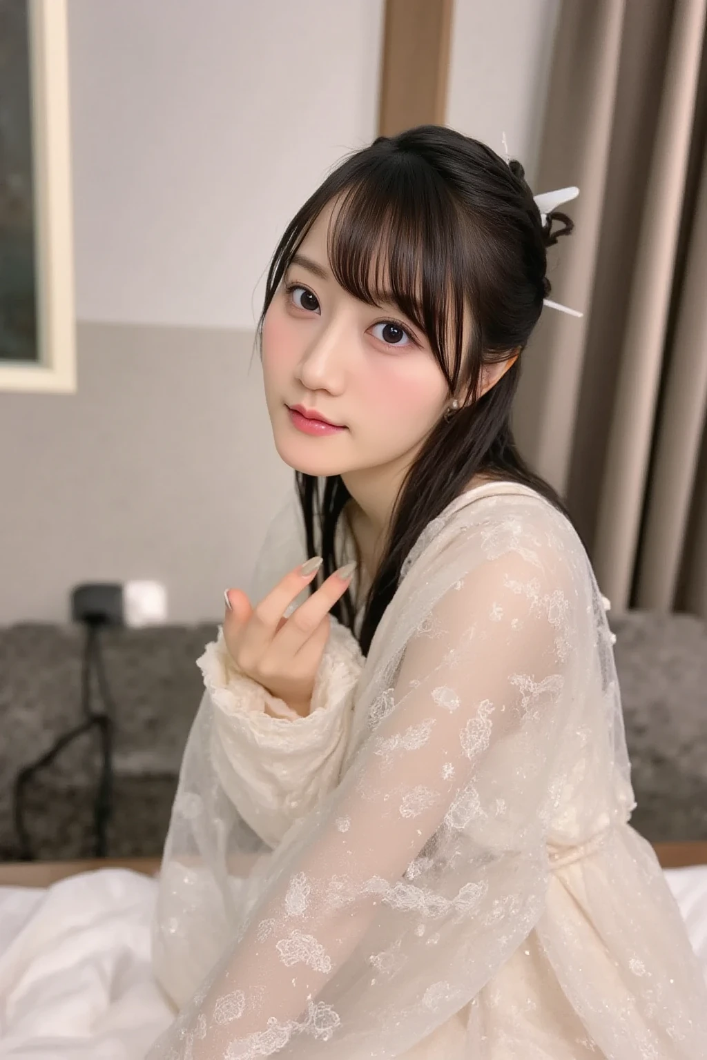 smile, (best quality, masterpiece, ultra-detailed),(8K wallpaper),(1girl, , cute, gal),
break, (, serafuku:1.3),
break, (open the door:1.3), (invite, draw in:1.3), perfectly trimmed fingers,
break, (small breasts, (red eyes), ultra-detailed brilliant big eyes, large pupil, (ultra-detailed brown hair), semi-long hair, parted bangs),
break, ((Intricate details)), eyes and faces with detailed,
break, ((masterpiece, best quality, ultra detailed, detailed face, 8k)) 