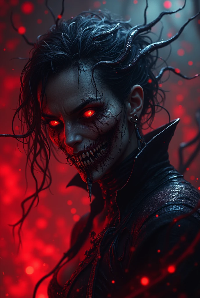 In a post-apocalyptic setting, twilight light bathes a desolate city as zombies emerge from the shadows. Their pale skin reflects the dim light, contrasting with the decadent surroundings. A zombie, notable for its cadaverous expression and empty eyes, slowly advances, highlighting the imminent threat. The visual composition evokes tension and horror, creating a magazine cover-worthy image that captures the terrifying essence of the world of the undead.