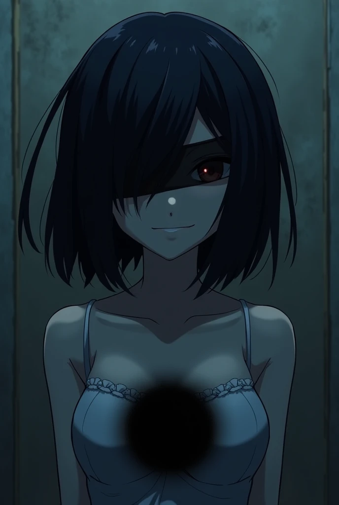 Create a dramatic distorted image in black and white anime format with a colored highlight spot, we are puppets of social networks. Ao fundo, blurred social media likes and logos.
