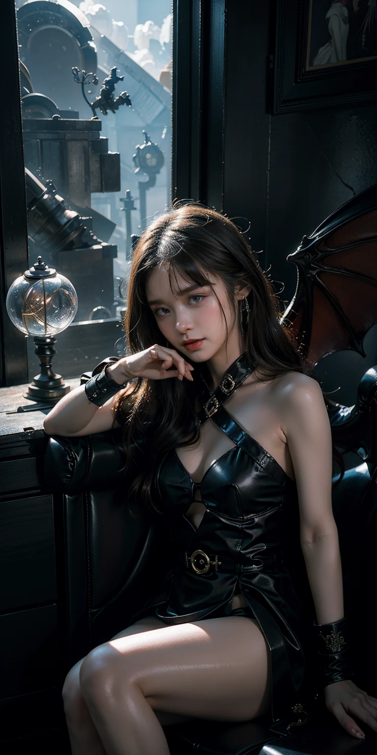 Detailed image quality，Pandora the Witch，wing, Succubus主题，堕落Angel，Excellent，scary，Secret Terror，Tentacles，With eyes，Uncanny Valley Effect，Beast Blood Moon，skeleton，vampire，Hellfire，Dark Queen，Angel，magician magic witch，16岁Angel，Eyes are blue(Pupils as deep as the starry sky)，Gorgeous tattoo designs all over the body，Succubus，Dark Queen，Gold Jewelry，breasts   symmetrical，Eight-pack abs