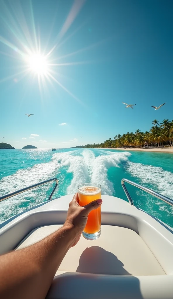 Bikini-clad woman sitting on a boat with a drink in hand, Relaxando em um iate no mar, Divirta-se, em um barco em um lago, em um barco, obra de arte, Best seller, gorgeous female, arte em alta, editing, mulheres ricas, estilo de vida de luxo, mulher bonito, summer time, em um iate no mar, summer vibes, Foto RAW de uma paisagem, pequenos detalhes, fotorrealista, 
foto ultrarrealista,
 8k uhd, dslr, soft-lighting, 
alta qualidade, grain of film, Fujifilm XT3, 
obra-prima, Blonde woman top posing for a photo in a studio,
 mulher loira bonita, mulher loira, Blonde and attractive features,
 loira mulher jovem bonita, menina loira bonita, uma loira linda,
 Menina sexy com cabelo loiro longo, mulher loira nova, 
longos cabelos loiros e olhos grandes, modelo feminino bonito, 
cabelos loiros e olhos grandes,
 sorrindo, calcinha preta pequena, anjo, 
obra-prima, melhor qualidade, alta resolução: 1.4), 
1girl, anjo, textura dos poros da pele, cabelo loiro, HD, fotografia, filme, 
cinemactic, corpo inteiro, realista, (8k, foto RAW, melhor qualidade, obra-prima: 1.2), 
(realista, foto-realista: 1.33), melhor qualidade, olhos detalhados azuis,
 bonito,detailed hands, pes detalhados, natural  lightting, profundidade de campo, 
grain of film, pele enrugada,
 sharp looking portrait,pernas detalhadas e realista de uma mulher,
 Detailed and realistic hands of a woman, 
mulher sorrindo, sorriso lindo.