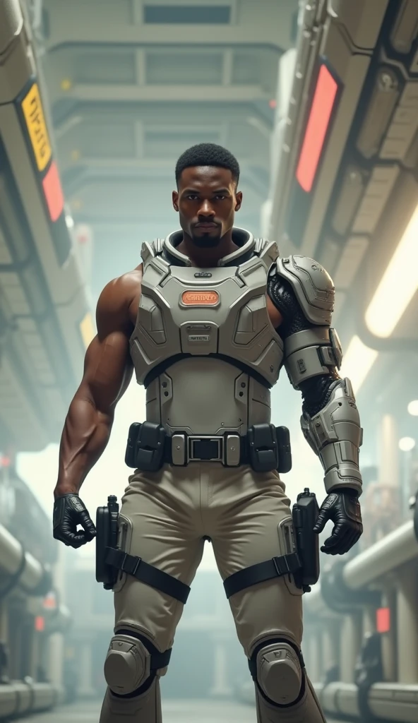 Wesley Snipes as Michael, the Right Hand of the Creator. Co-Leader of the Archangels, A crack squad of futuristic and highly technically advanced warriors. Ancient, but not old. Powerful, IN a white and black winged exo-mecha suit, tight fitting, open faced, with futuristic golden HALO/helmet with visor