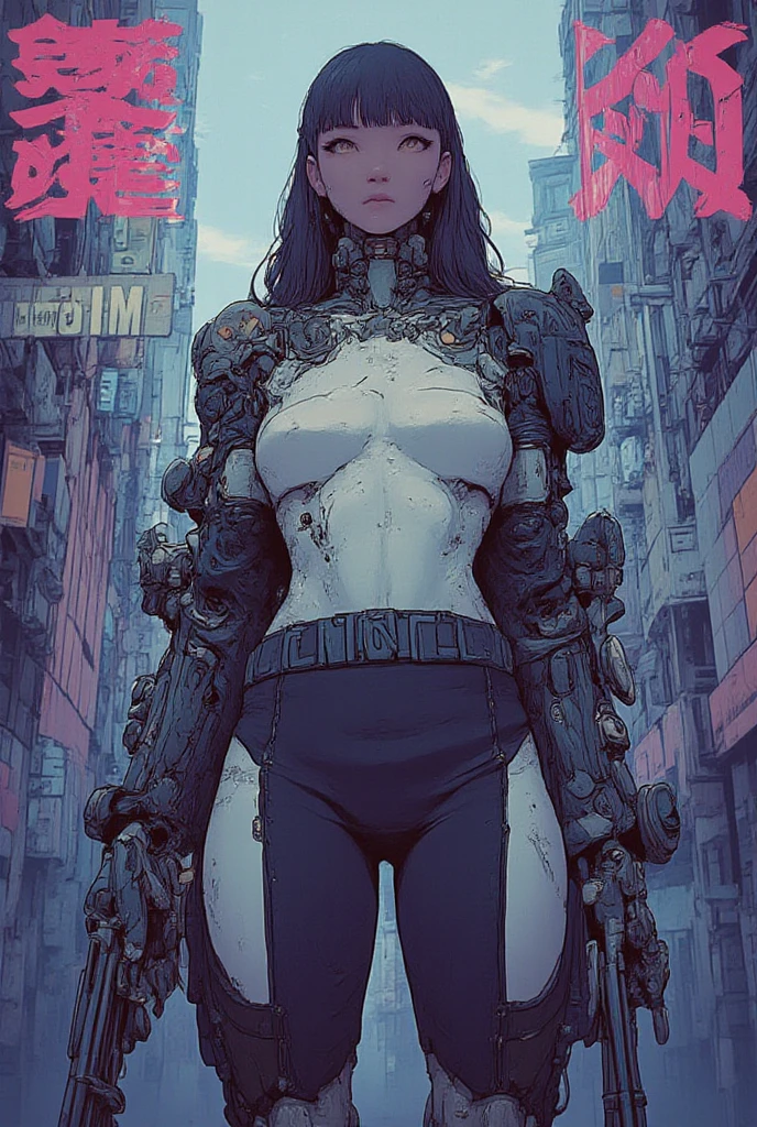 ((best qualityer)), (((clothes 100% baby blue))), (((slim))), (Muscles), (((Red suit))), ((Perfect masterpiece)), (detailded: 1.4), (absurdrez), (((Bob Hair))), (((full body fitness, neckline showing part of the breasts)), (((short hair woman, blushful))), 21 year old woman, beautiful sexy woman, giant robot pilot, wild with perfect corpo fitness, wearing small mecha battle armor clothes, tiny thong, Simon Bisley styled for the cover of Heavy Metal magazine, clothing with Japanese cyberpunk graphic patterns, Halftone pattern and vertical stripes, earth tone, exiting the body of a giant robot