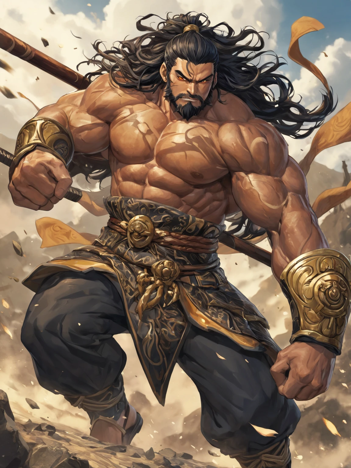 Ancient Malaysia warrior,fat body
