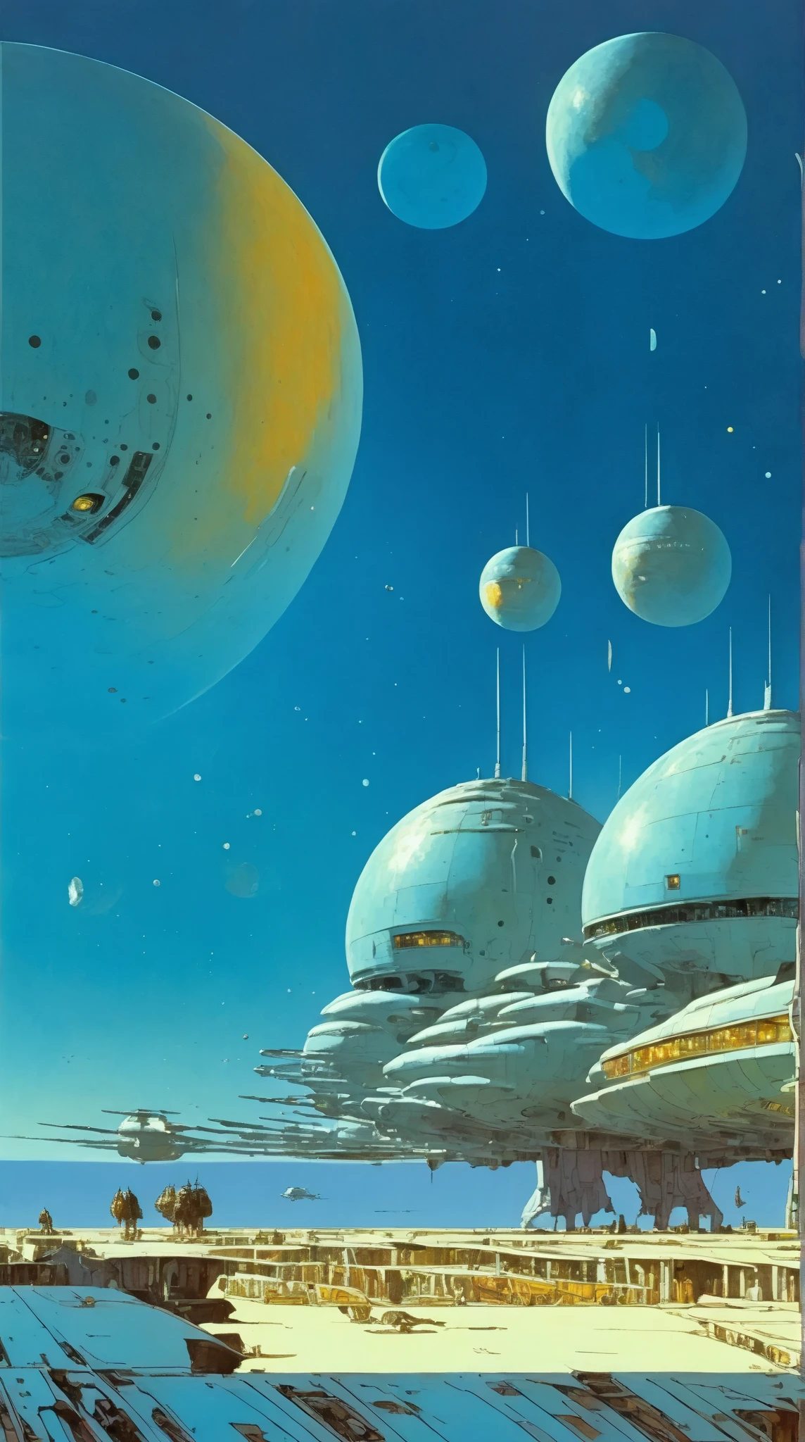 Moebius (Jean Giraud) Style - Inspirado en los intrigantes diseos de Moebius, A surreal landscape unfolds, Changes in shape and color that defy conventional logic, Where the rules of strategy and strategic thinking are the only guiding principles. Wide Angle SHot